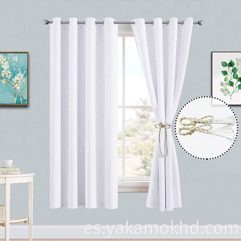 52-72 pure white curtains